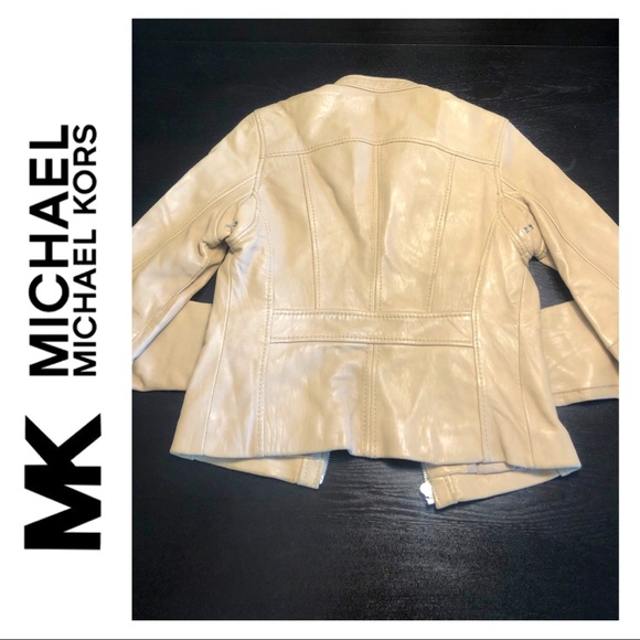 MICHAEL KORS Zip Front Buttery Leather Jacket - Picture 4 of 6